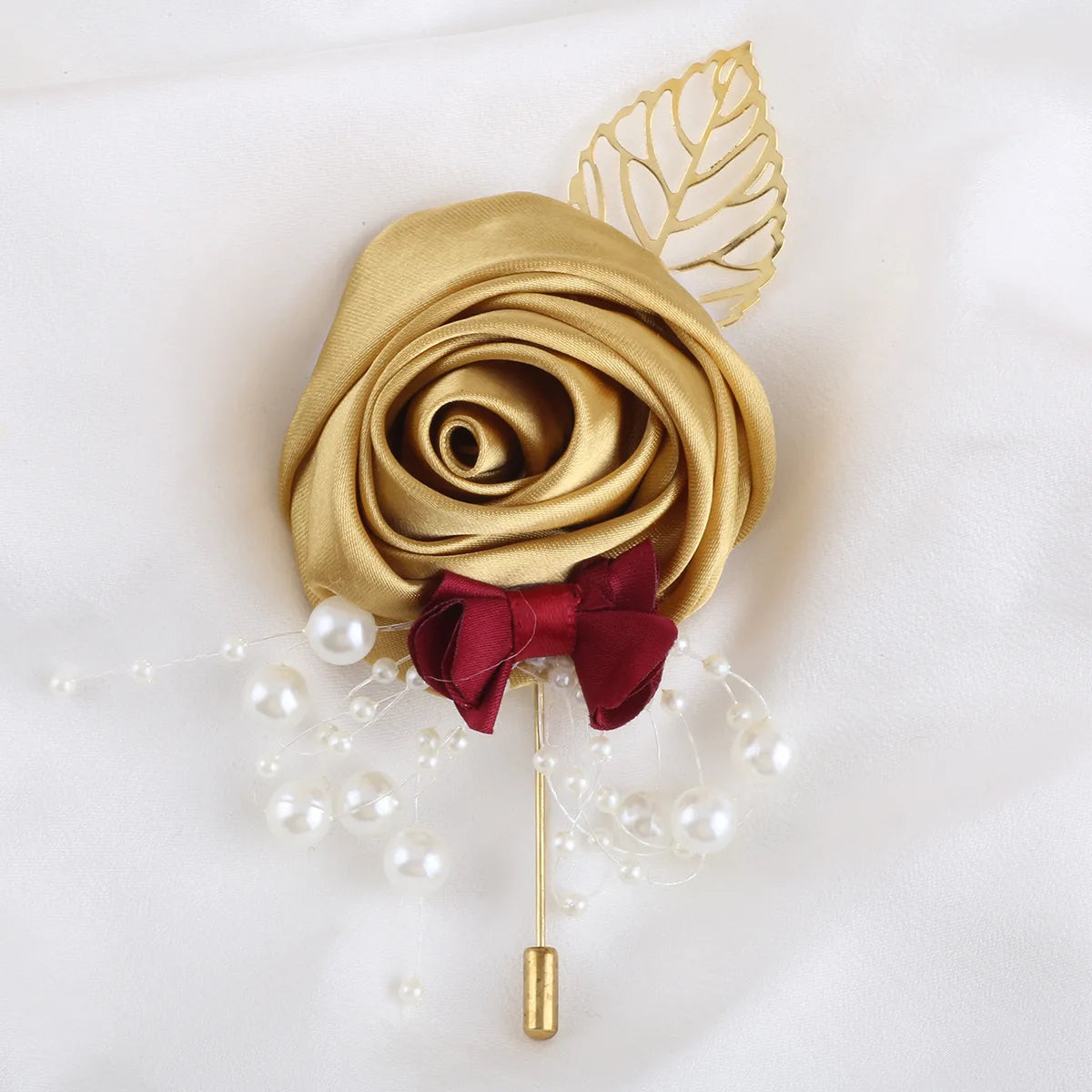 Jane Vini Luxury Gold Groom Boutonniere