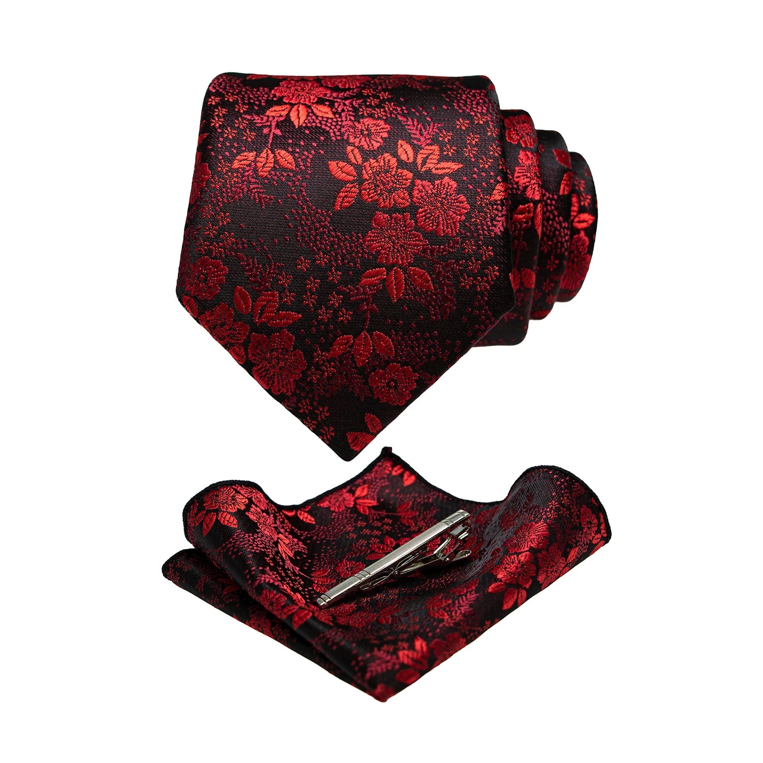 JEMYGINS Floral Silk Menβs Tie Set β Elevate Your Style with Elegance