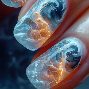 🤍 24pcs Nude White French Press-On Nails – Short Square, Simple & Stylish