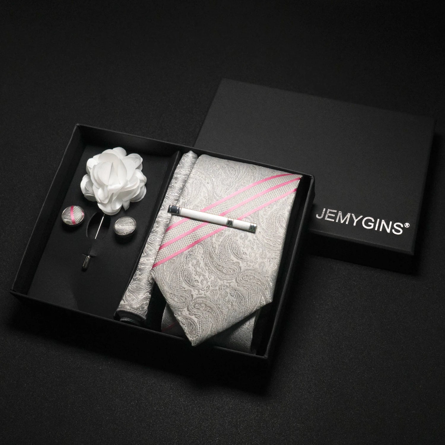 Wine Red Paisley Silk Tie Set – A Touch of Elegance for Every Occasion