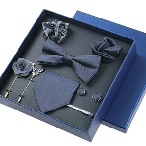 8-Piece Business Blue Tie Gift Set β Elevate Your Style π©π