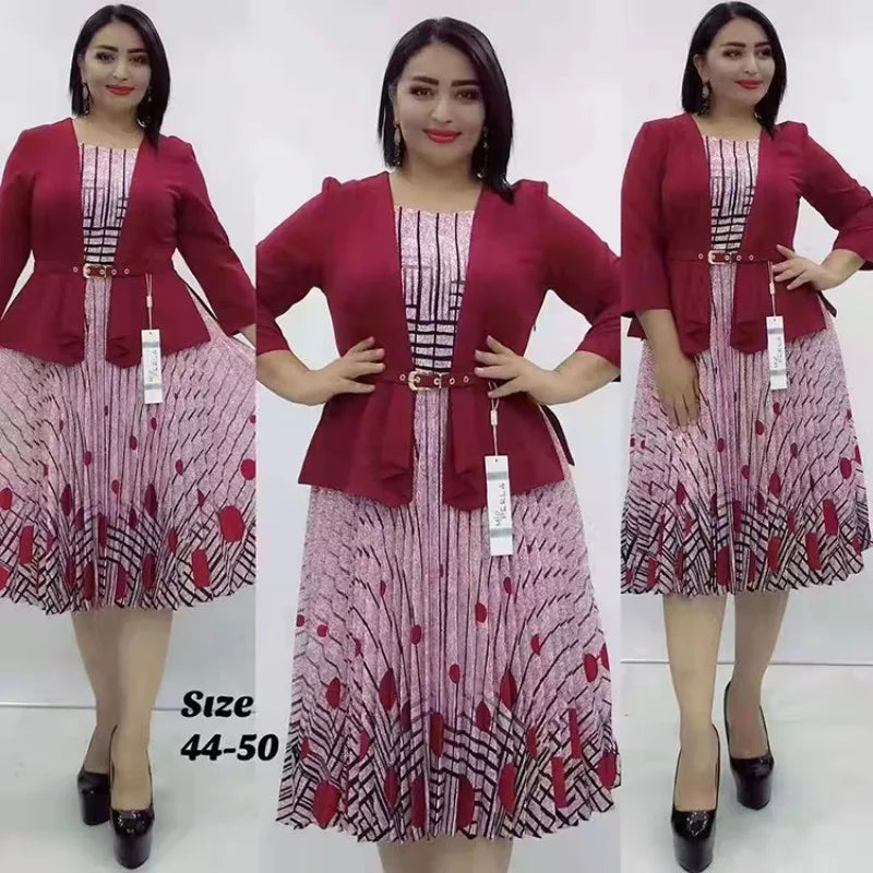 πΈ African Dashiki One-Piece Dress for Women β Long Maxi Skirt (Plus Size Friendly)