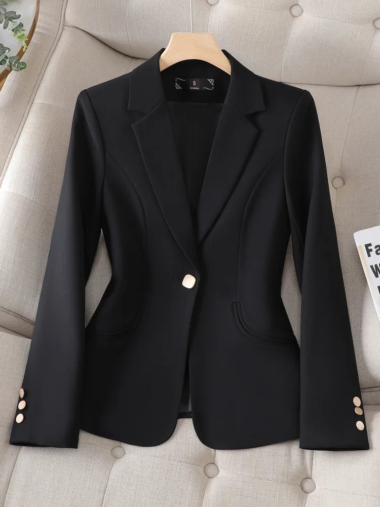 Spring/Autumn Womenβs Blazer β High-Quality, Fashion-Forward Suit Jacket