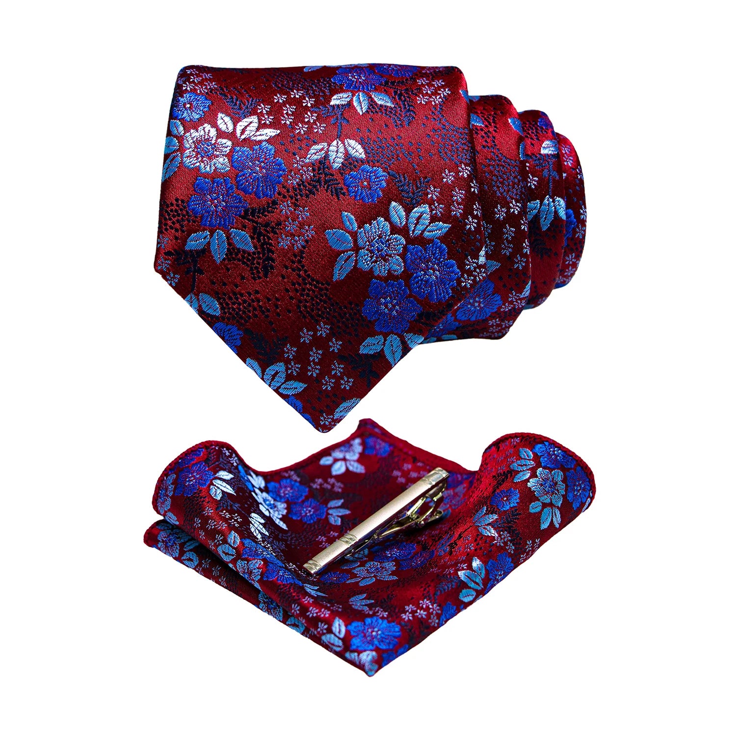 JEMYGINS Floral Silk Menβs Tie Set β Elevate Your Style with Elegance