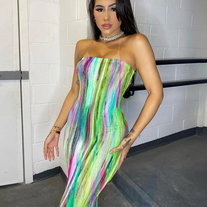 🌸 2023 Spring & Summer Off-Shoulder Chest Wrap Bandage Dress