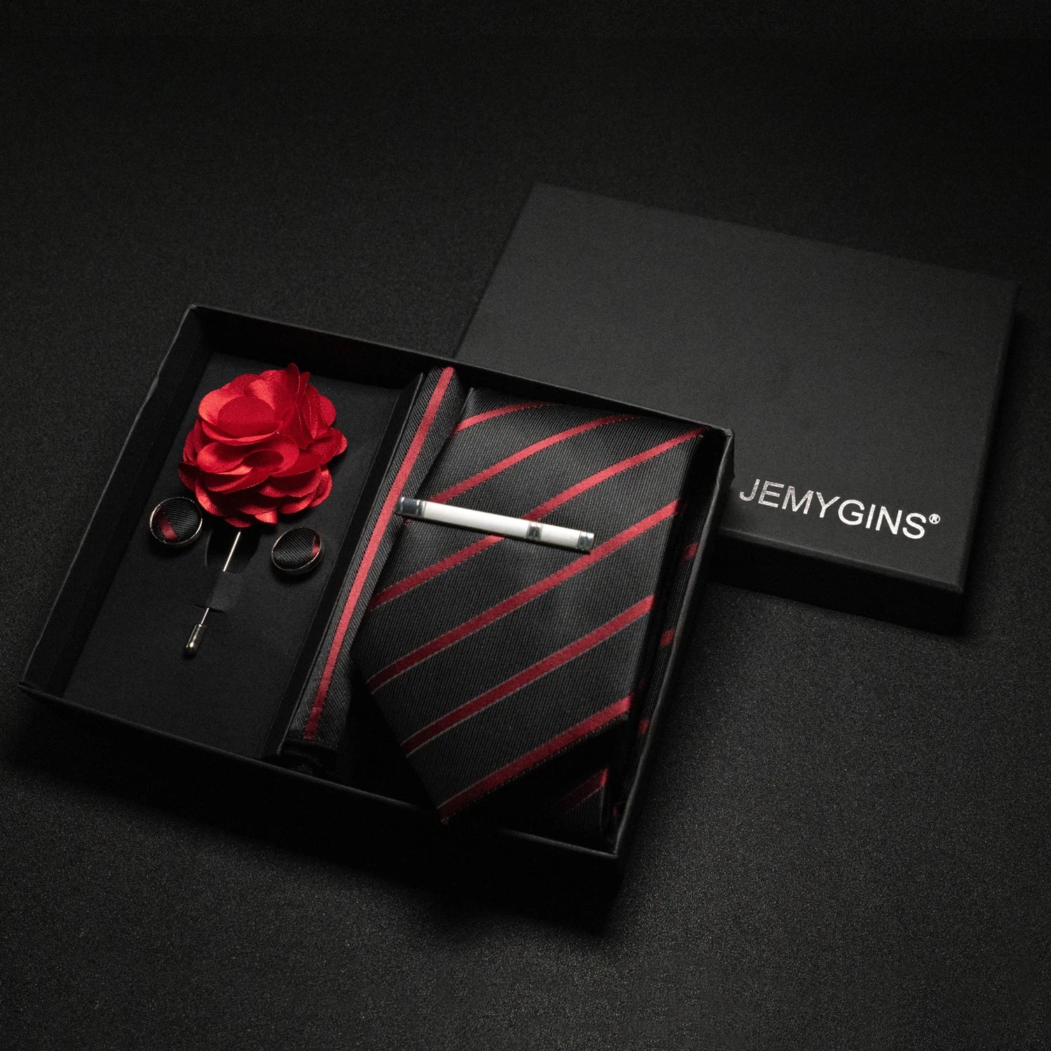 Wine Red Paisley Silk Tie Set – A Touch of Elegance for Every Occasion