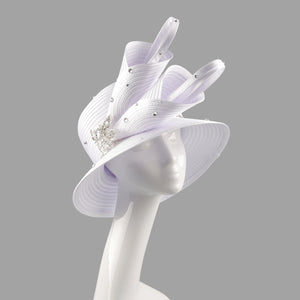 Fashion White Women’s Church & Kentucky Derby Fascinator Hat