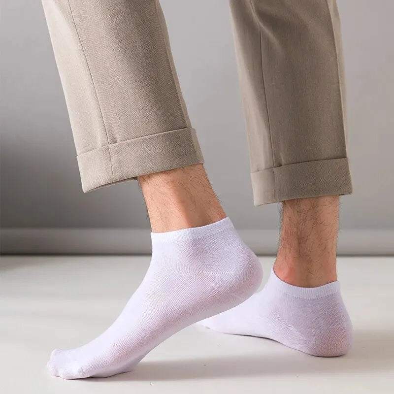 🧦 Unisex Solid Color Ankle & Boat Socks – 10/20/40 Pairs