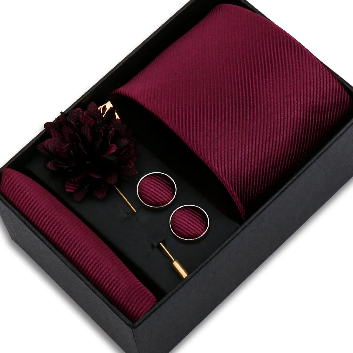 Top-Quality Solid Color Tie Set β The Perfect Touch of Elegance
