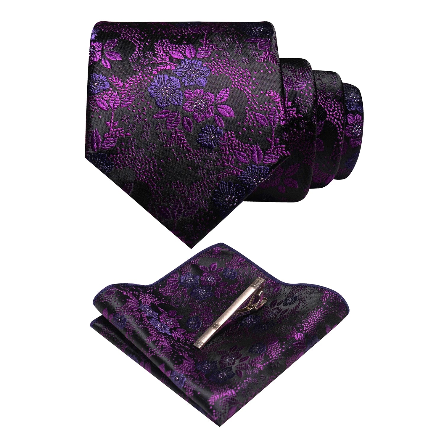 JEMYGINS Floral Silk Menβs Tie Set β Elevate Your Style with Elegance