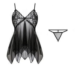 Fl Tulle Suspenders Exquisite Women's Lace Lingerie Set