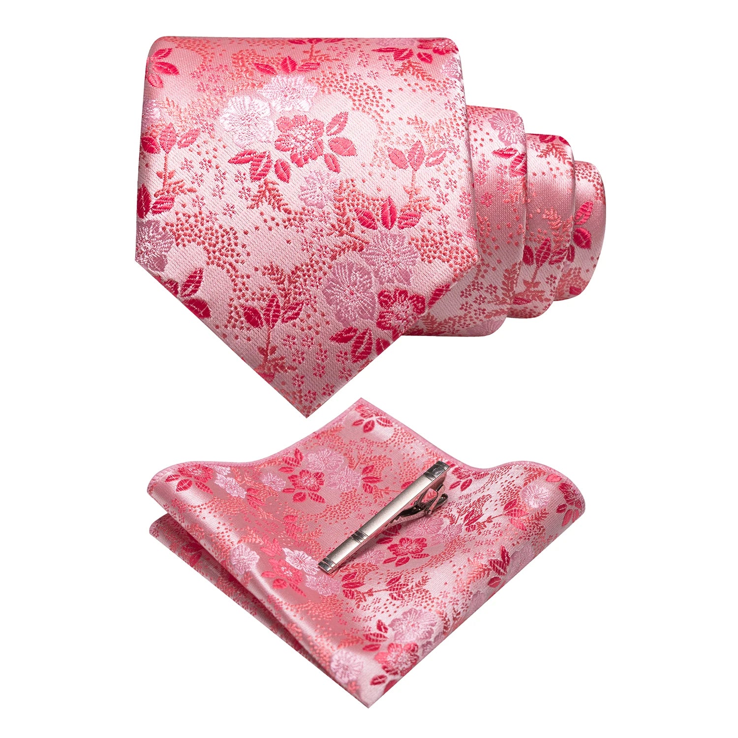 JEMYGINS Floral Silk Menβs Tie Set β Elevate Your Style with Elegance