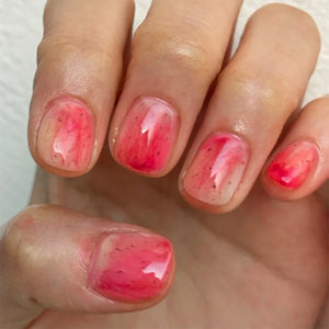 🤍 24pcs Nude White French Press-On Nails – Short Square, Simple & Stylish