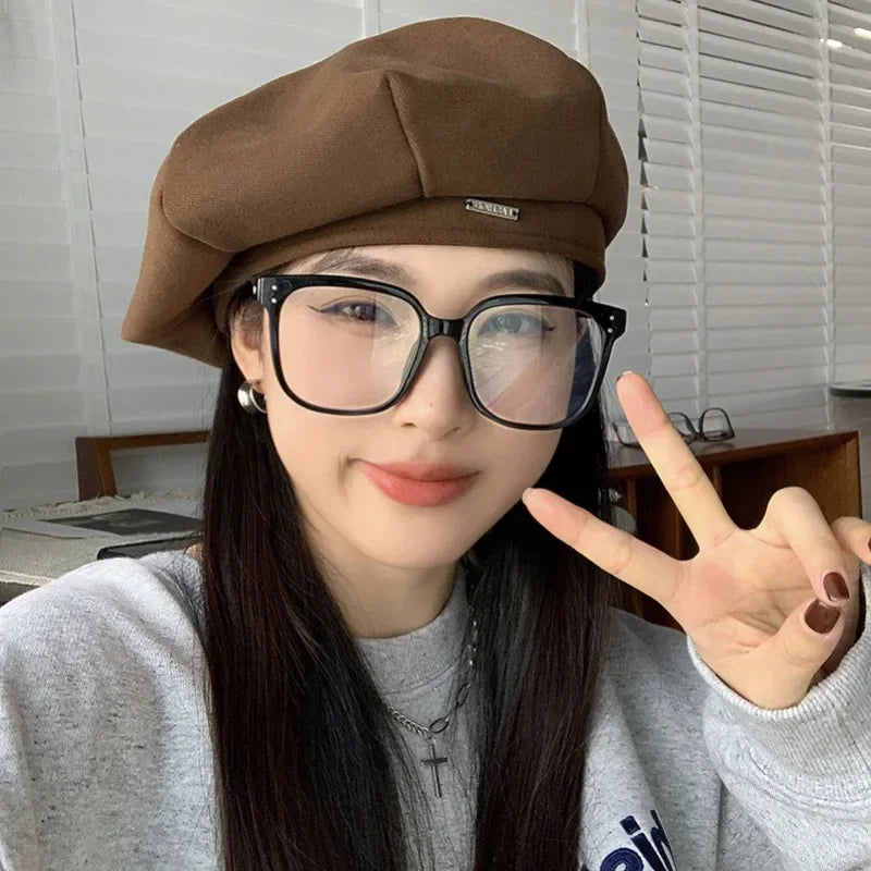 Korean Classic Premium Beret β Lightweight & Stylish for Spring & Autumn