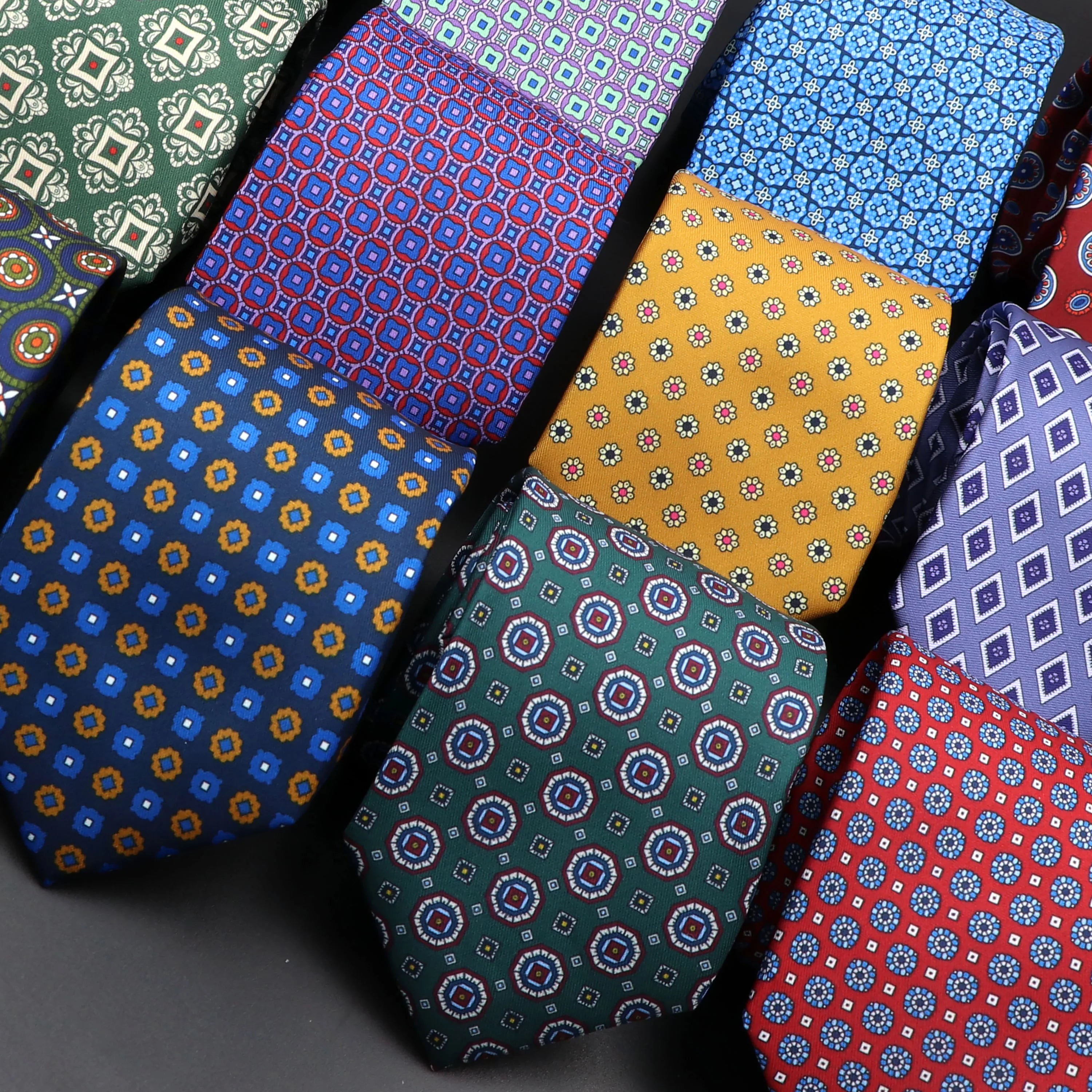 Men’s Fashion Silk Tie – 7.5cm Soft Novelty Necktie