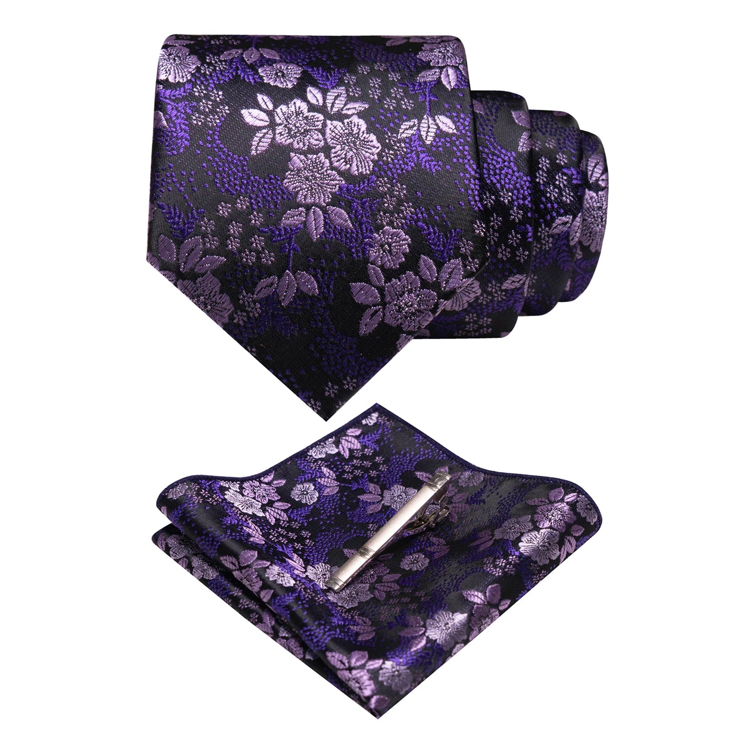 JEMYGINS Floral Silk Menβs Tie Set β Elevate Your Style with Elegance