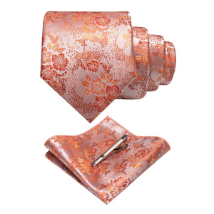 JEMYGINS Floral Silk Men’s Tie Set – Elevate Your Style with Elegance