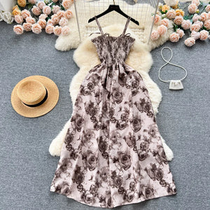 🌹Summer Rose Flower Print Romantic Retro Dress 🌹