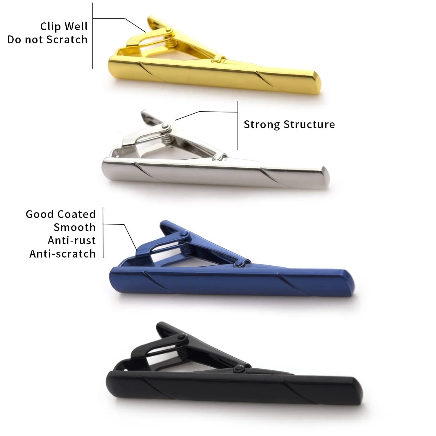 Sleek & Stylish Tie Clips – The Perfect Finishing Touch!