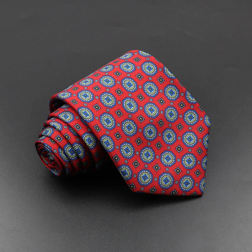 Men’s Fashion Silk Tie – 7.5cm Soft Novelty Necktie