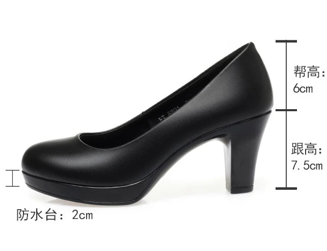 Block Heel Platform Pumps β Elegant & Comfortable Womenβs Office Shoes