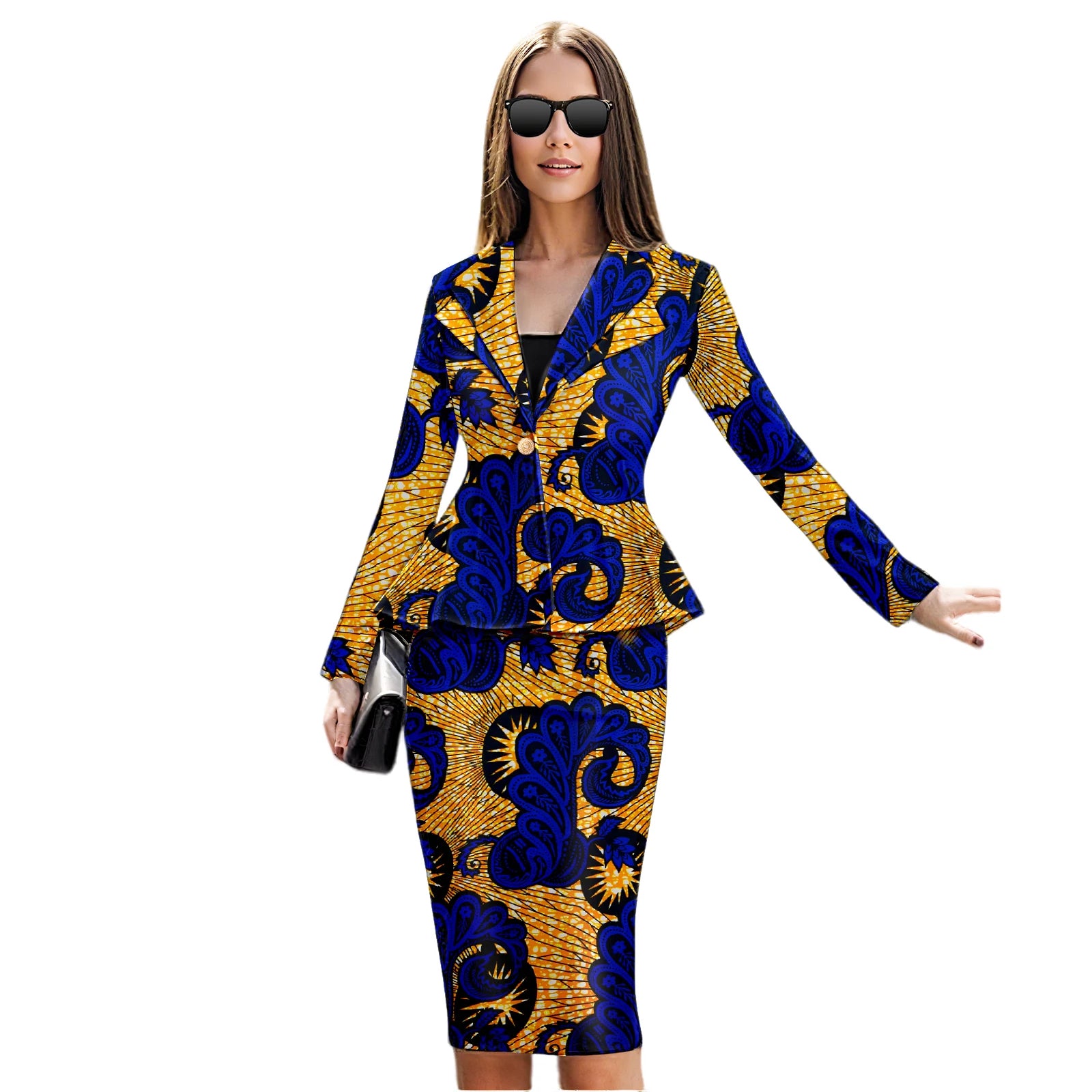 πΊ African Dress for Women β Kente Print Ankara Dashiki 2-Piece Set
