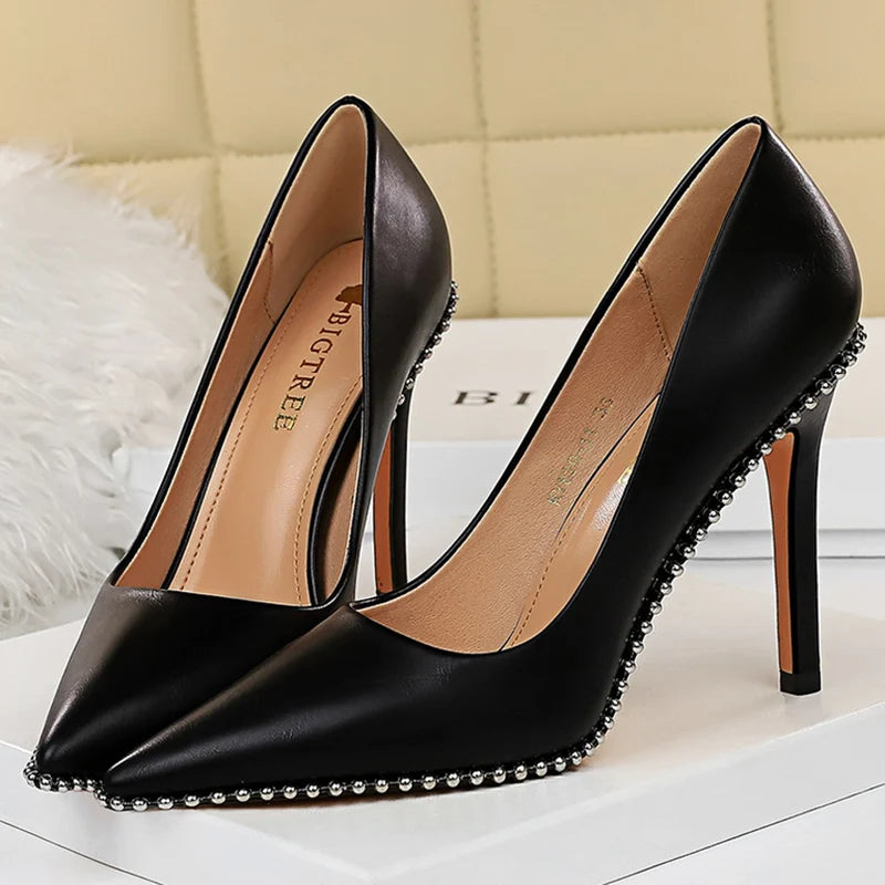 π₯ Studded Rivet High Heels β Bold, Chic & Unapologetically You