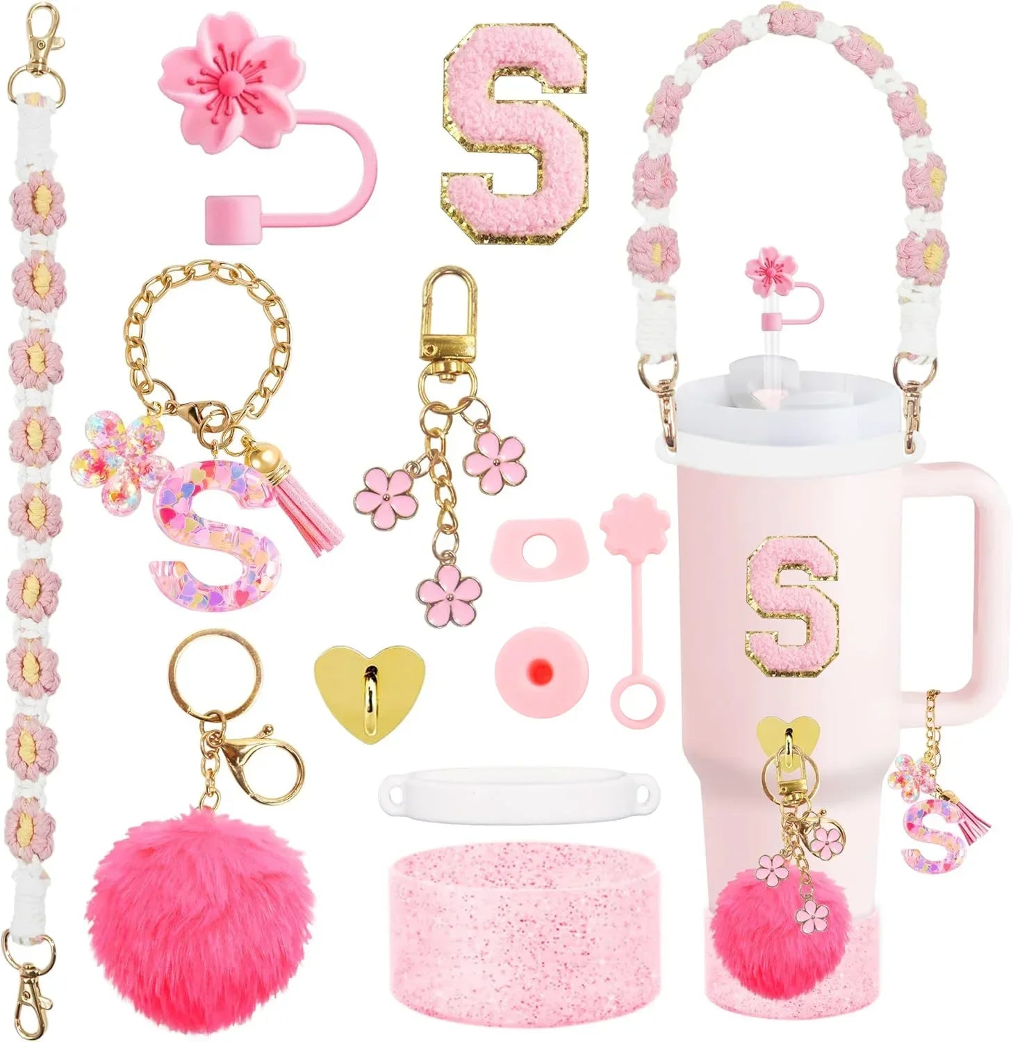 ✨12PCS Ultimate Accessory Set! Fits 30oz & 40oz Stanley Cups