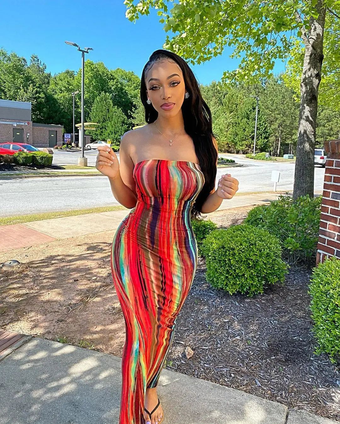 🌸 2023 Spring & Summer Off-Shoulder Chest Wrap Bandage Dress