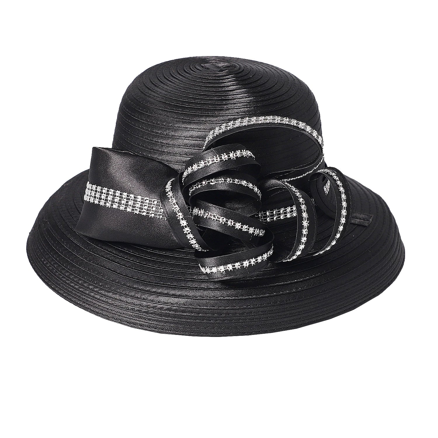 FS Lady Elegant White Wide Brim Hat β Perfect for Tea Parties, Weddings & Church