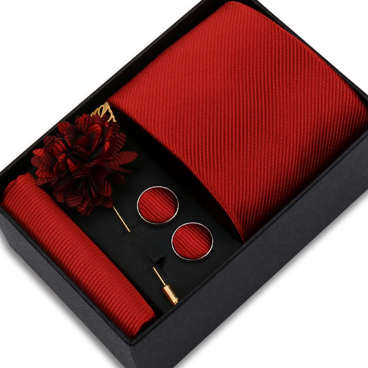 Top-Quality Solid Color Tie Set β The Perfect Touch of Elegance