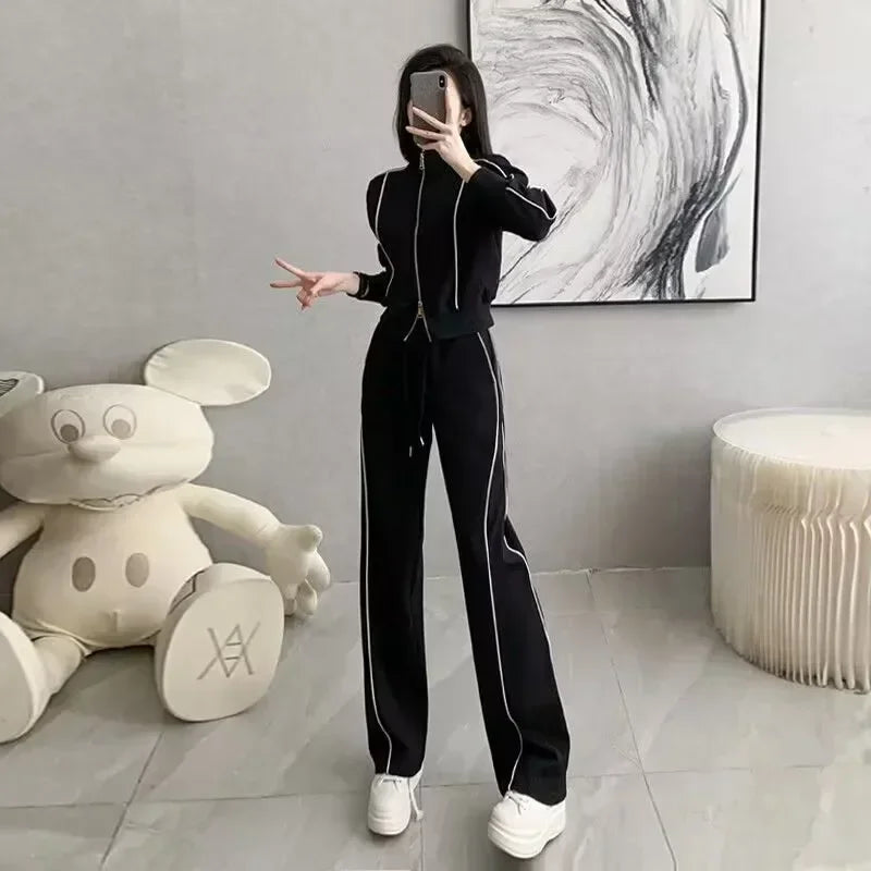 💕 Spring & Autumn Women’s Fashion Sports Suit Two-Piece Set