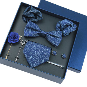 8-Piece Business Blue Tie Gift Set β Elevate Your Style π©π