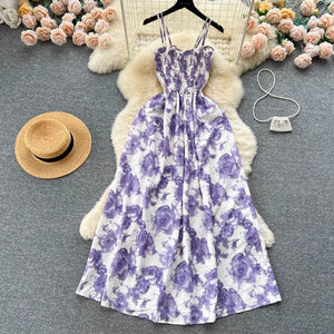 🌹Summer Rose Flower Print Romantic Retro Dress 🌹