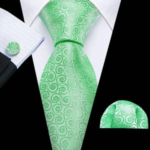 Fashion Teal Novelty Men Tie Set by Barry Wang