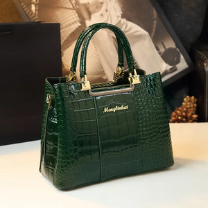 Luxury Crocodile-Embossed Tote – Elevate Your Elegance