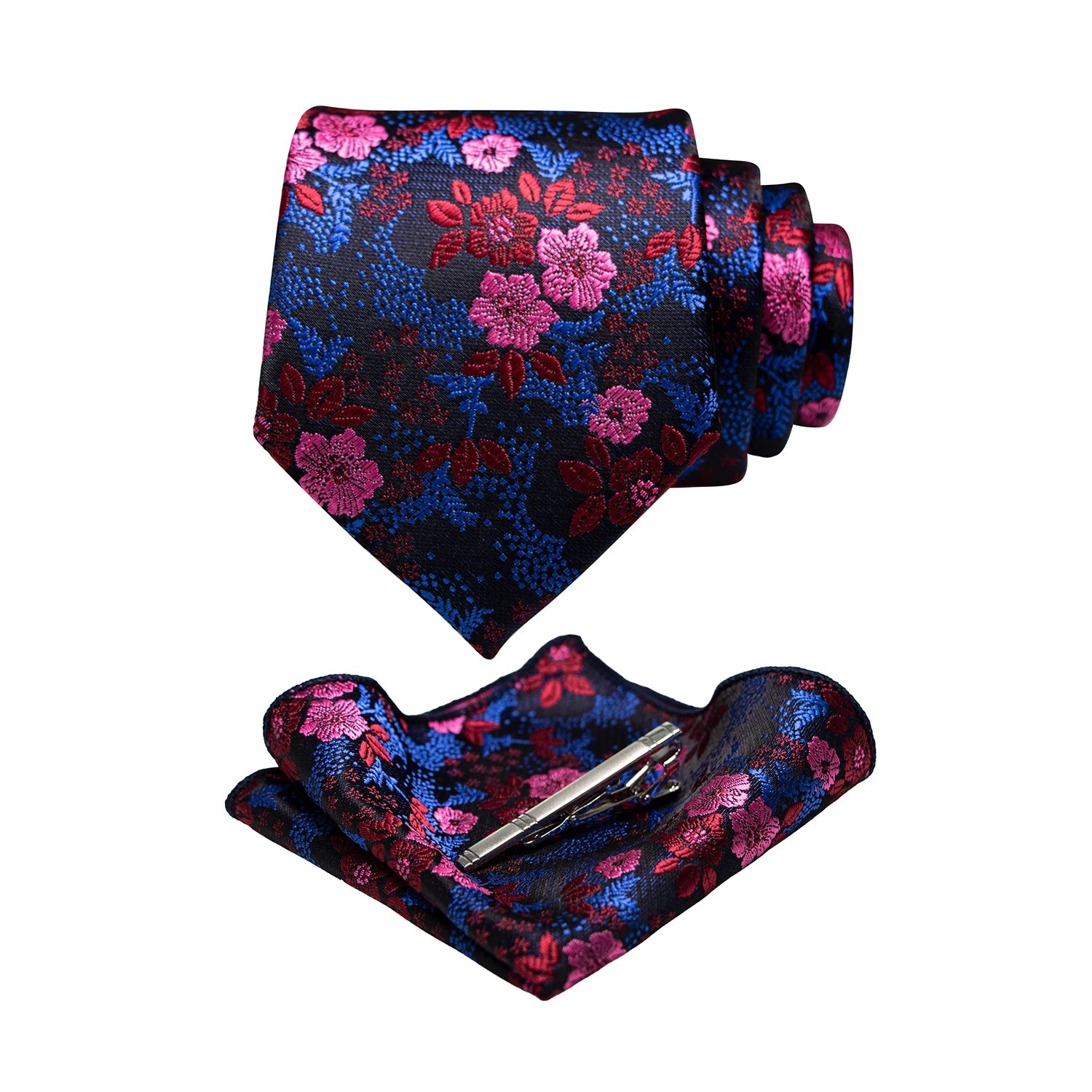 JEMYGINS Floral Silk Menβs Tie Set β Elevate Your Style with Elegance