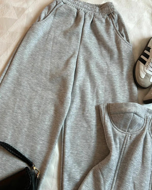 Light Gray Pants Suit for Women