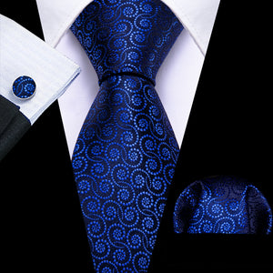 Fashion Teal Novelty Men Tie Set by Barry Wang