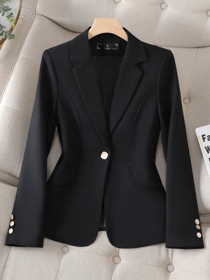 Spring/Autumn Women’s Blazer – High-Quality, Fashion-Forward Suit Jacket