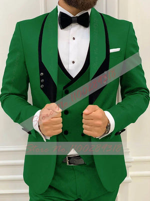 ✨ Latest Black Men’s Formal 3-Piece Suit ✨