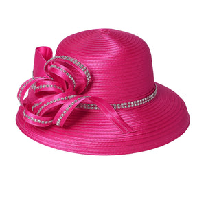 FS Lady Elegant White Wide Brim Hat – Perfect for Tea Parties, Weddings & Church