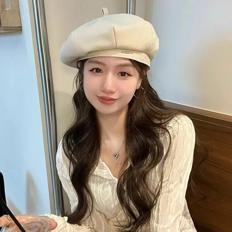 Korean Classic Premium Beret β Lightweight & Stylish for Spring & Autumn