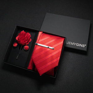 Wine Red Paisley Silk Tie Set – A Touch of Elegance for Every Occasion