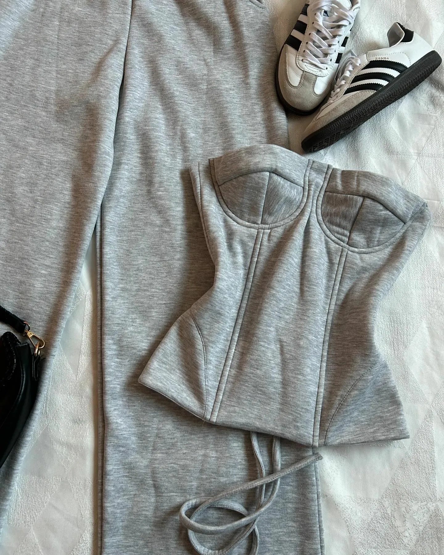 Light Gray Pants Suit for Women