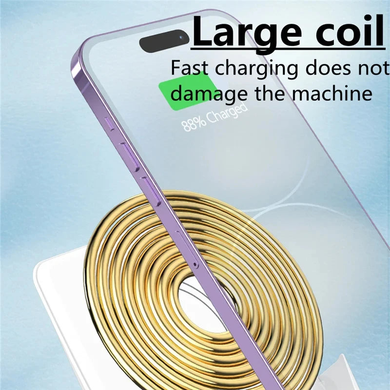 Wireless Charger Stand Pad β 15W Fast Charging Station & Desktop Phone Holder