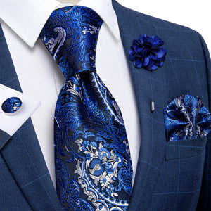 Luxury Yellow Solid Silk Tie Set for Men