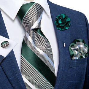 Luxury Yellow Solid Silk Tie Set for Men