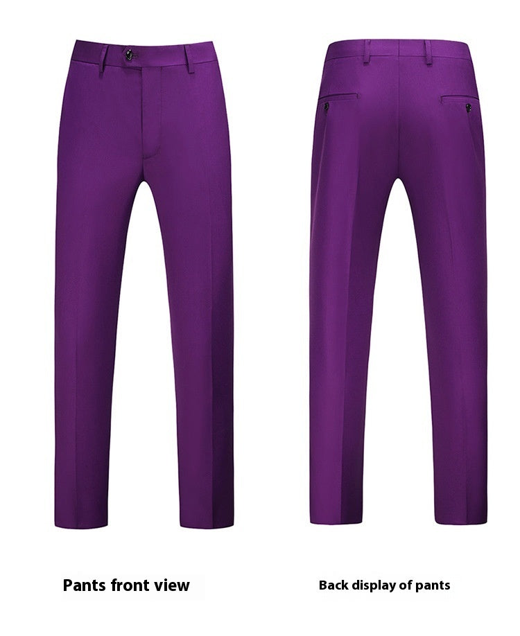 Menβs Three-Piece Suit β Korean Style Elegance