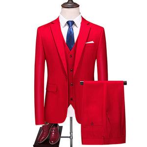 Men’s Three-Piece Suit – Korean Style Elegance